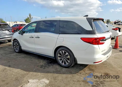 2022 Honda Odyssey Exl z USA, uszkodzony, nr VIN 5FNRL6H73NB034963